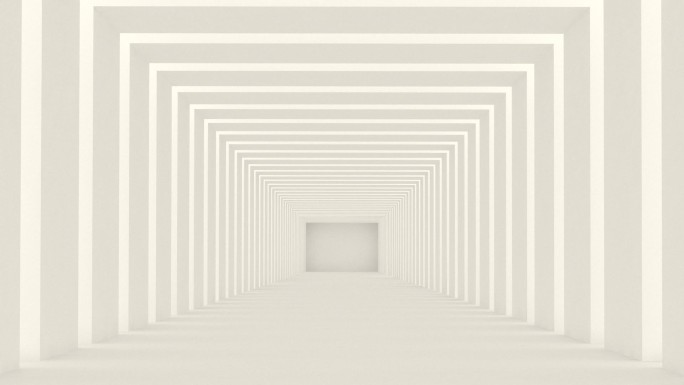 抽象光廊地板三维隧道