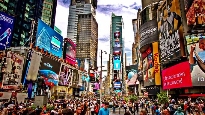 时代广场纽约时代广场曼哈顿大都会美国城市