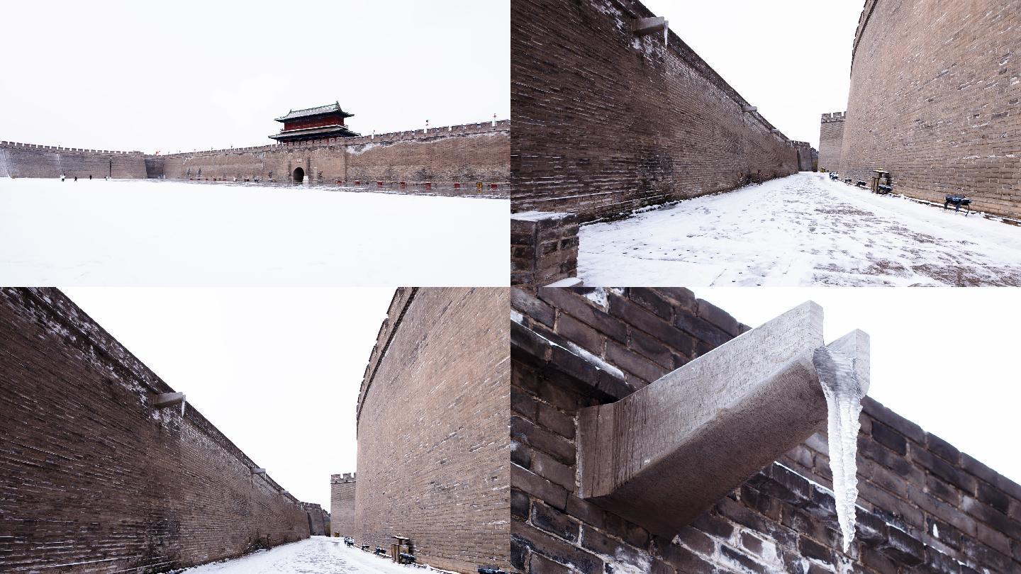 正定南城门雪景