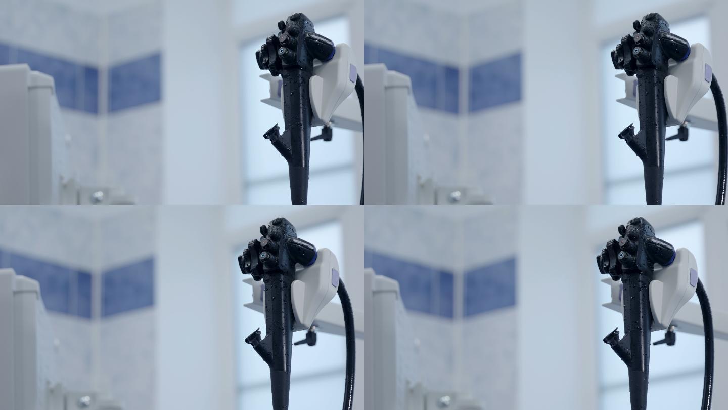 现代医院胃镜设备特写镜头