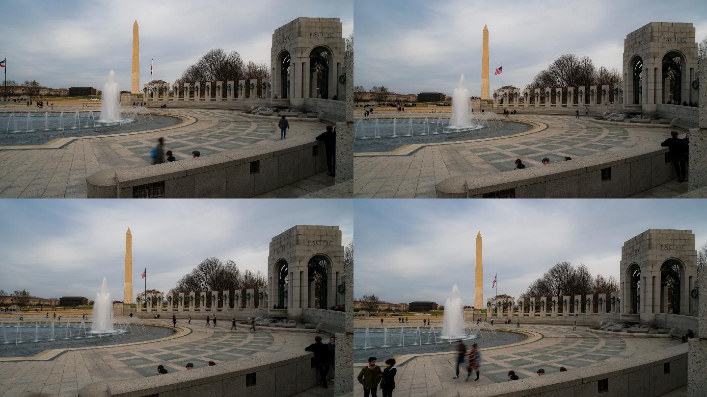 美国华盛顿特区二战纪念馆