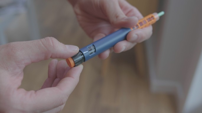 胰岛素注射注射胰岛素视频空镜头通用素材