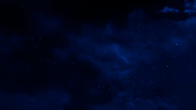 【HD天空】蓝色薄云夜晚夜空静谧星空云雾