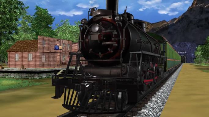 那个年头的火车 3D动画