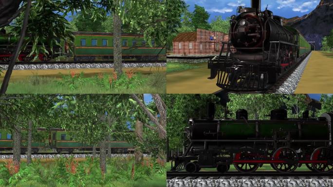 那个年头的火车 3D动画