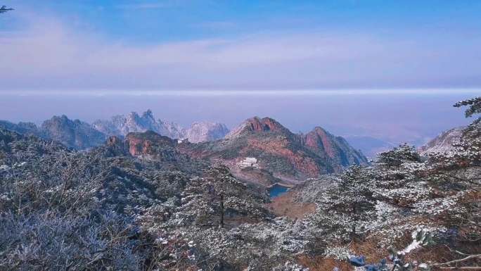 4K黄山雪景