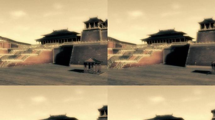 皇宫城墙景3D