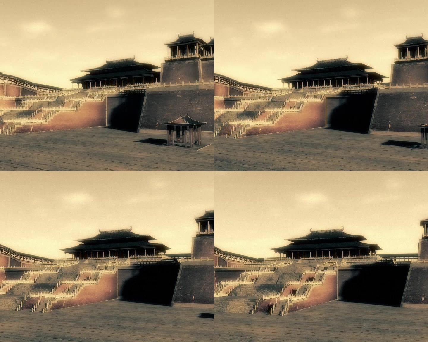 皇宫城墙景3D