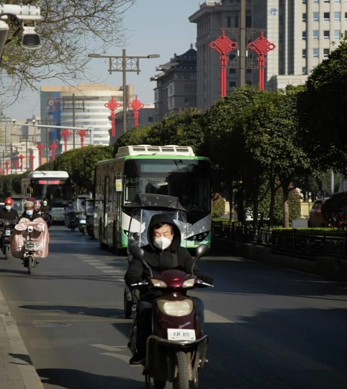 陕西西安疫情 街景 竖屏