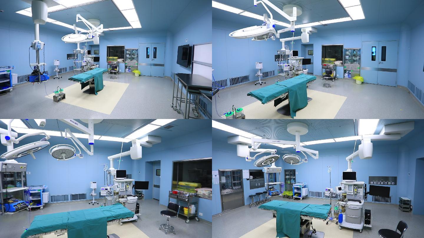 实拍现代化手术室全景运镜·