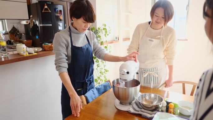 在家用电动搅拌机搅拌肉类