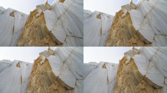 白色大理石的采石场