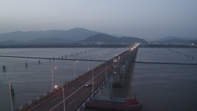 航拍椒江大桥(S-LOG3颜色)1
