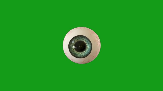 眼球绿色屏幕运动图形
