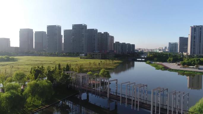 2018宁波市高新区大东江公园城市航拍