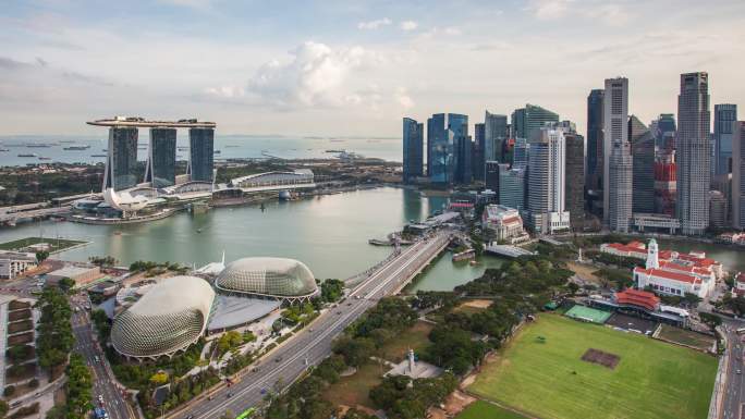 新加坡城市延时风景