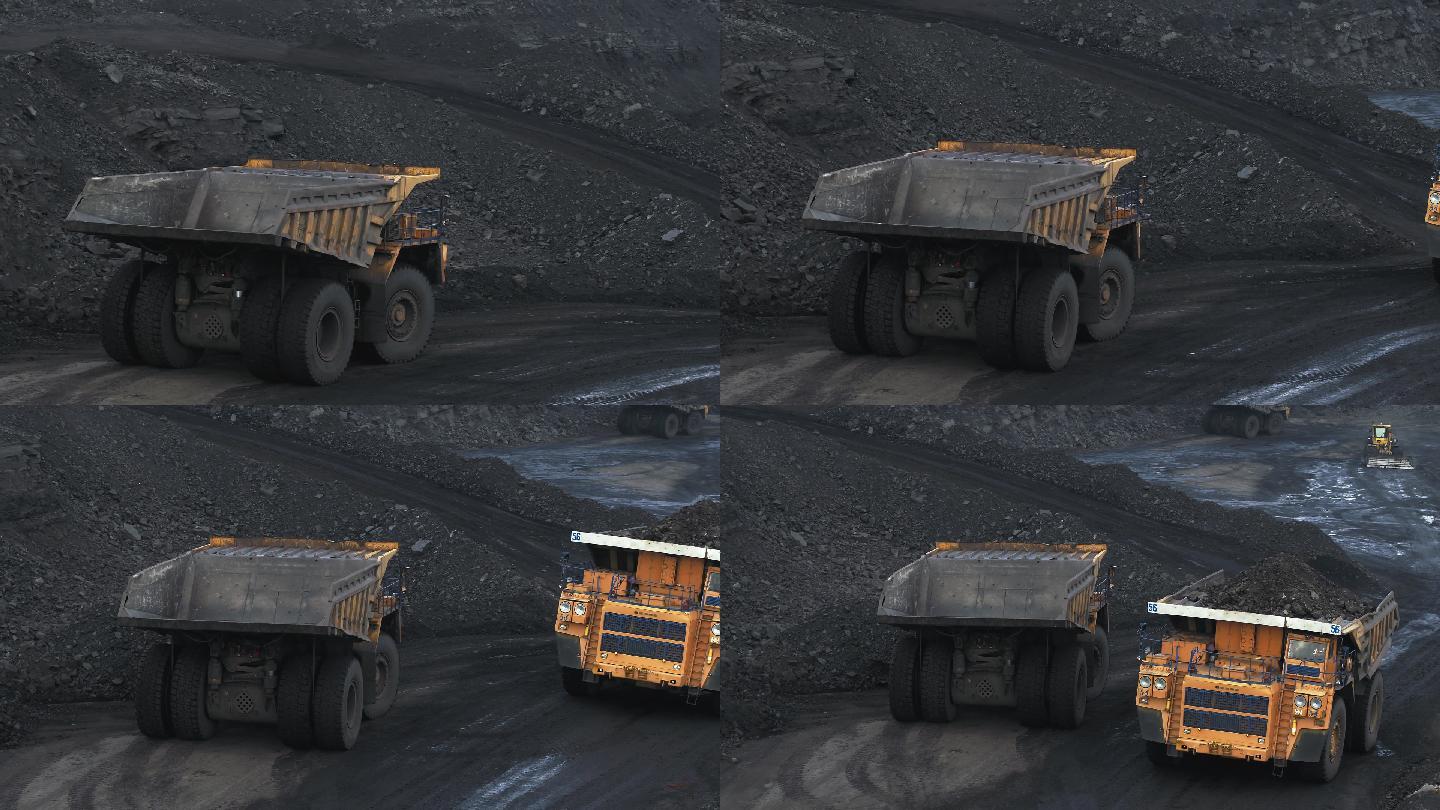 煤矿的巨型自卸卡车