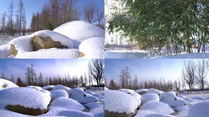4K光影雪景唯美6条素材