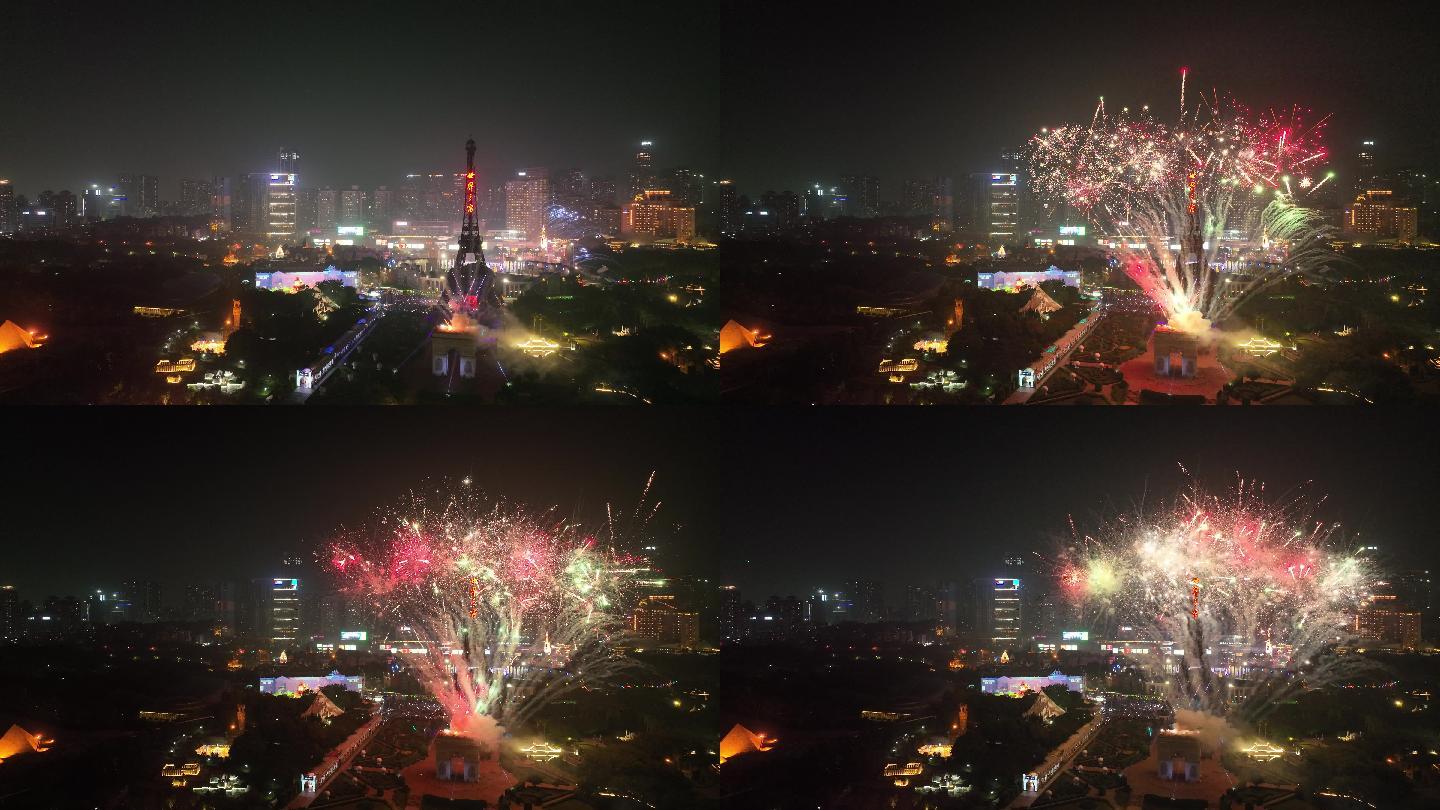 深圳世界之窗圣诞狂欢夜烟花秀喜迎新年2