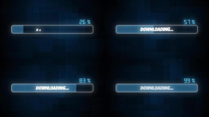 下载动画。缓冲加载百分数百分比游戏特效