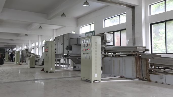 浙江茶厂机器炒茶自动化生产线原素材