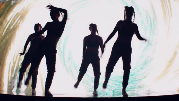 舞者在舞台上跳舞视频素材