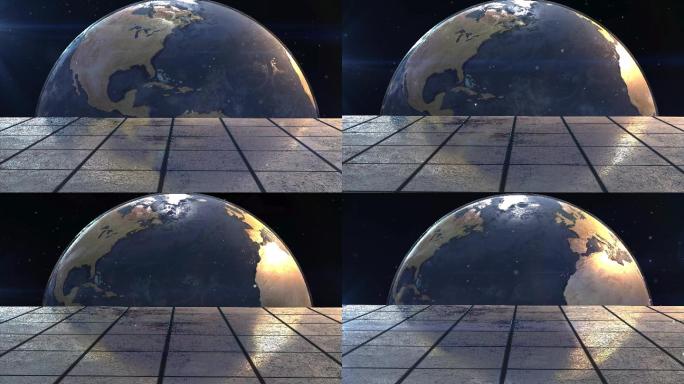 地球的未来空间观虚拟地球