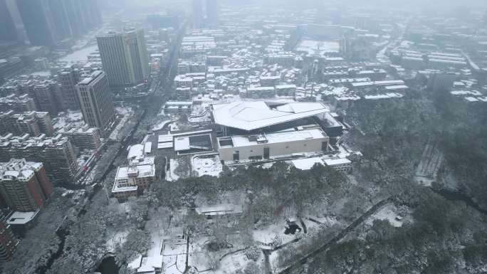 长沙下雪城市雪景合集