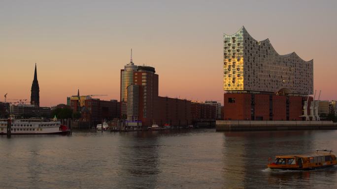 汉堡天际线地标建筑自驾游旅行风光风景