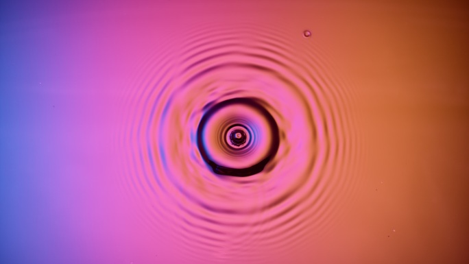 波纹效应环形平面折射幻觉动态波浪