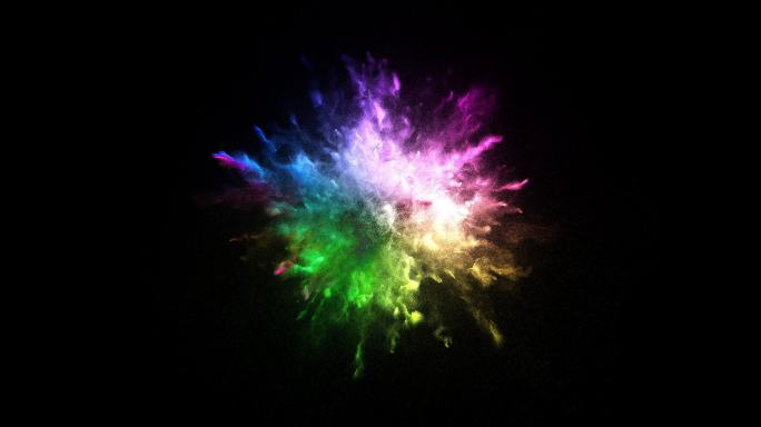 粒子爆炸的CG动画