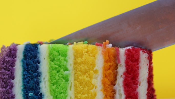 七彩彩虹蛋糕不健康饮食色素危害甜品甜食
