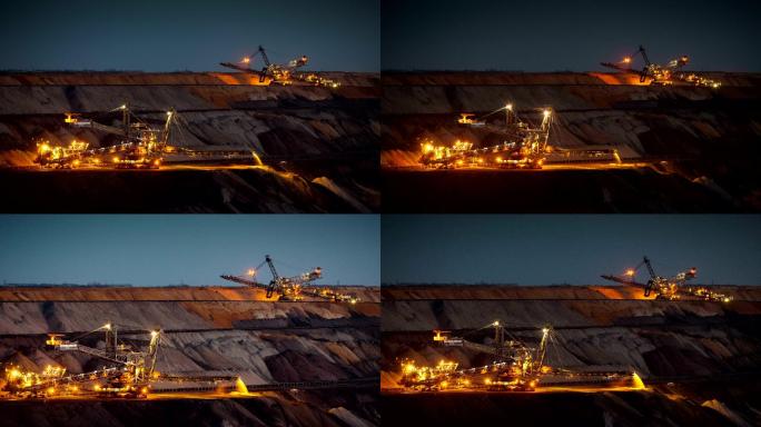 褐煤露天矿的大型采矿机械