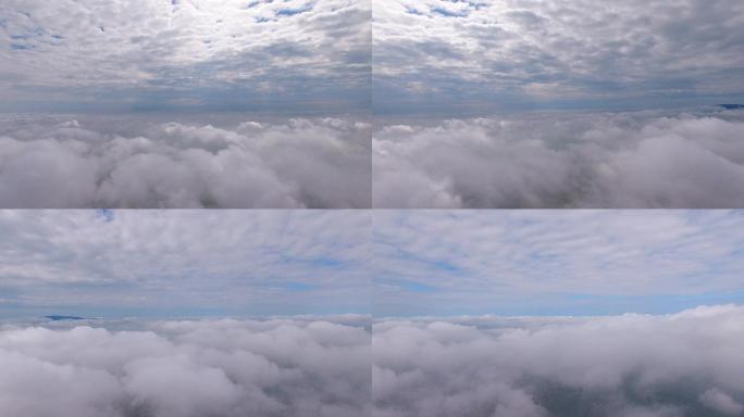 航拍空中云彩
