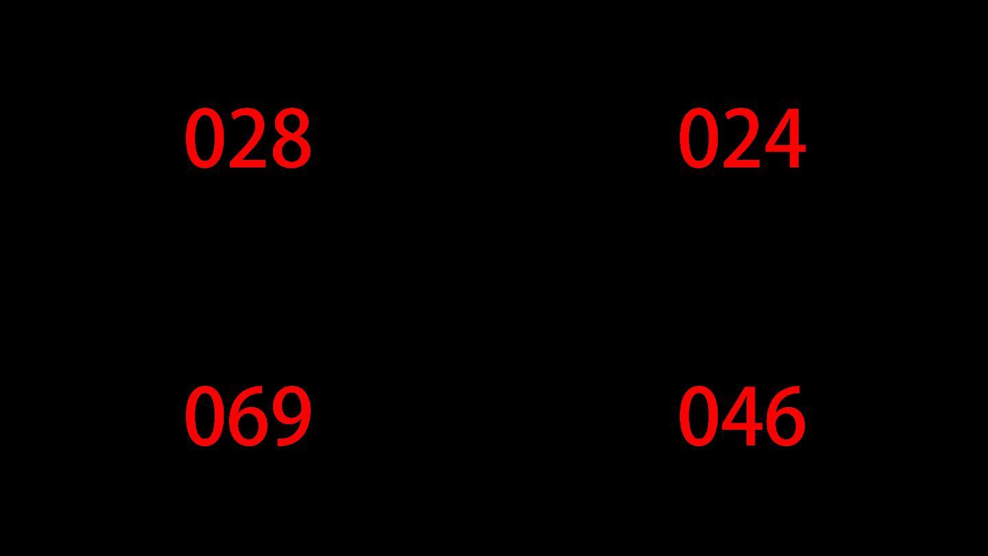 透明背景抽奖数字0-100随机不重复