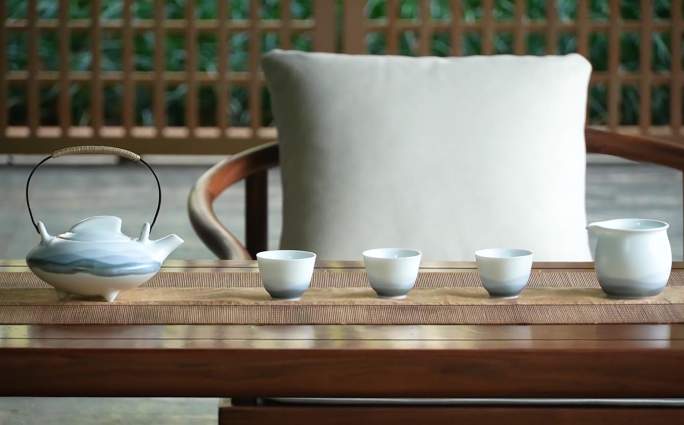 中式茶室 茶桌
