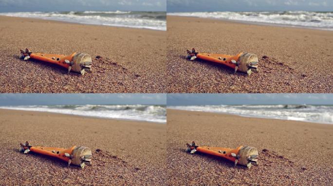 海滩塑料污染海洋废物环保问题人类活动