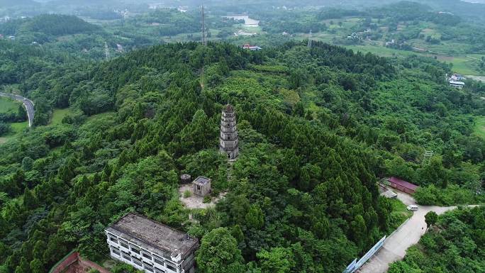 乐至县和平塔 蟠龙湖 农村