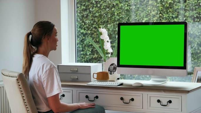 视频通话绿布绿幕扣绿视频素材绿屏合成