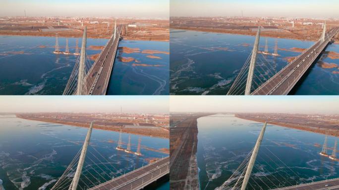 天津团泊新桥冬季延时航拍