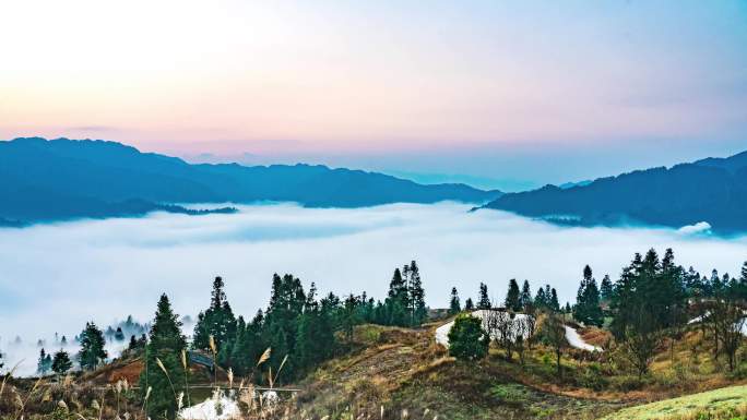 4K 锦绣山河日出云海风光