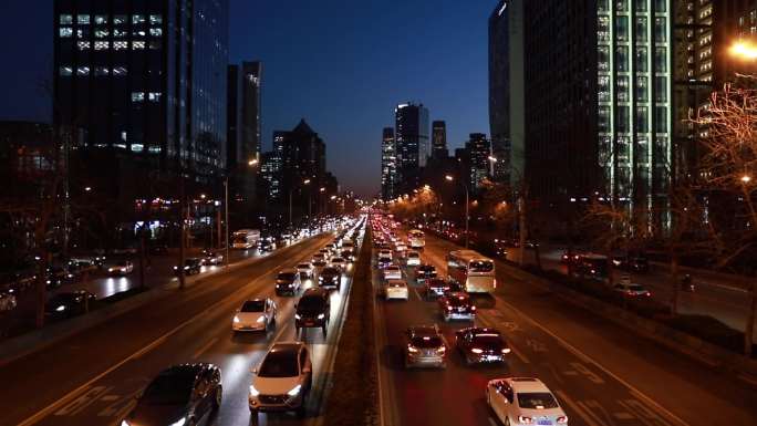 北京公路夜景