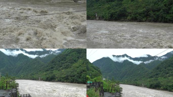 波涛汹涌的黄河水