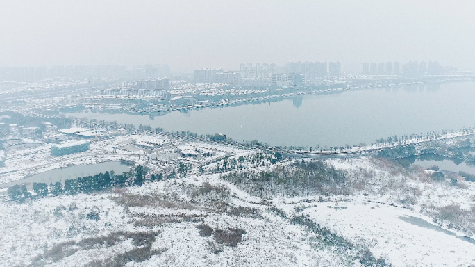 常德柳叶湖雪景