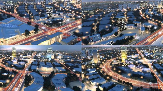 夜景 未来城 新城 新规划 科技城 规划
