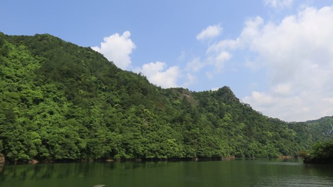 春天五泄水库青山绿水原素材