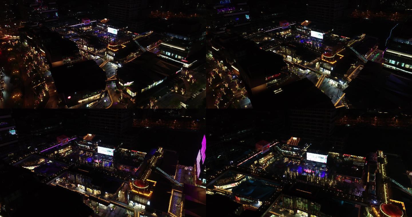 西安商圈夜景曲江创意谷活动商场开业庆典