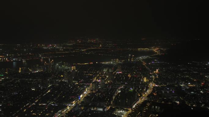 温州瑞安城市夜景航拍【4K】