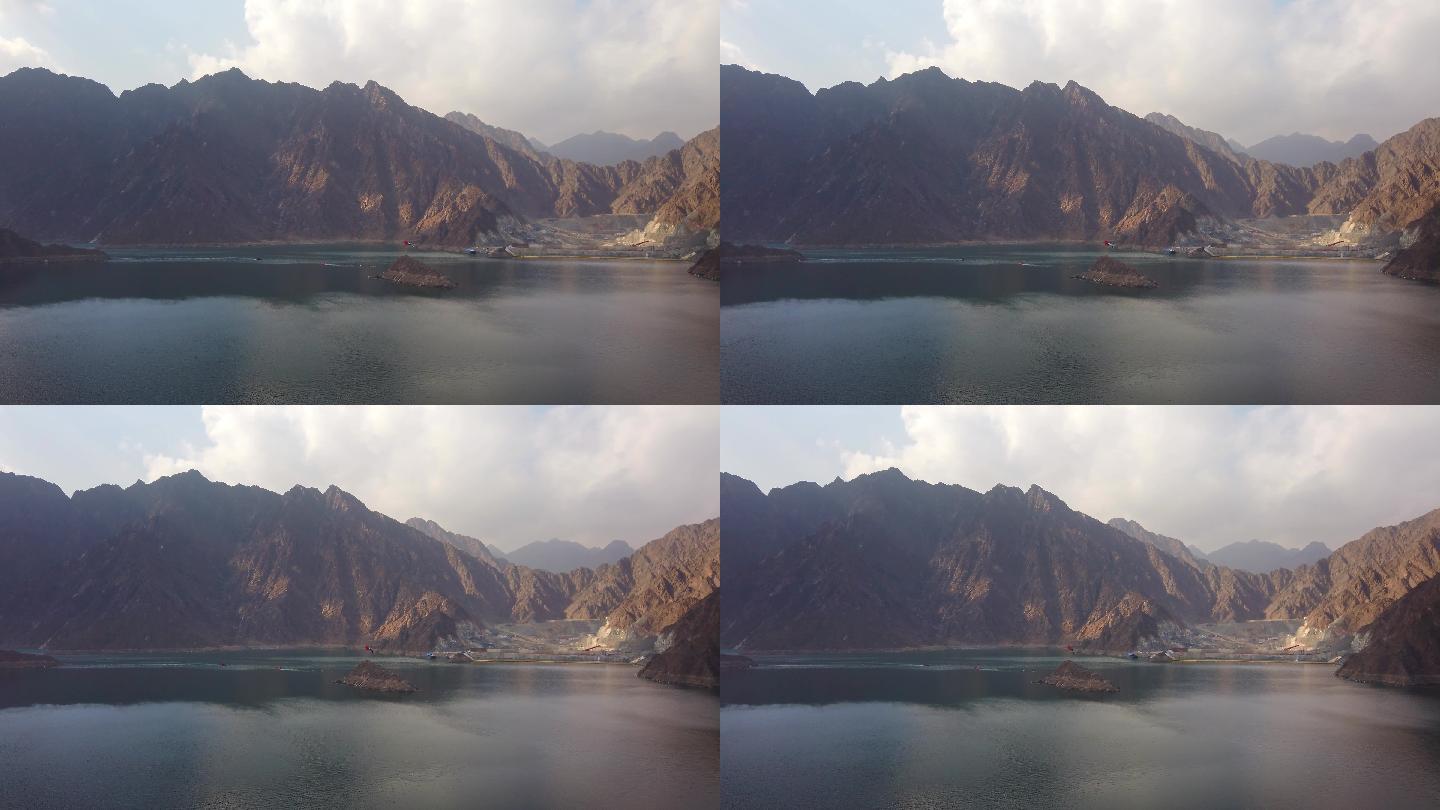 阿联酋迪拜酋长国的哈塔湖