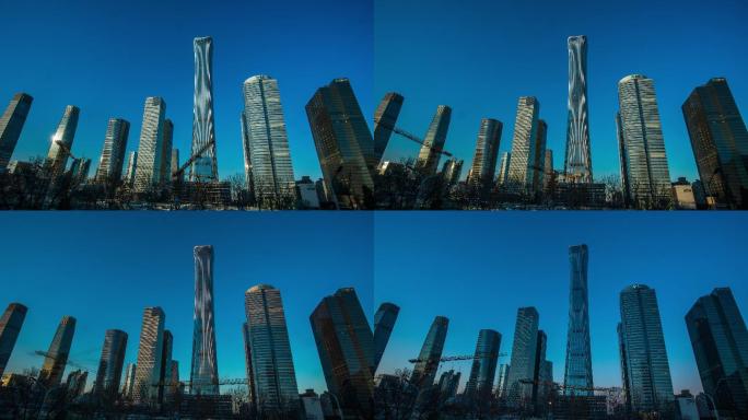 4K延时白转黑拍摄北京城市风光